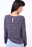 Bluza Dama Vero Moda Vmvanessa 7/8 Night Sky/Silver Sco